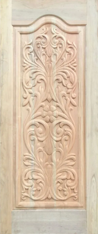 Single Panel Arch Carving Door